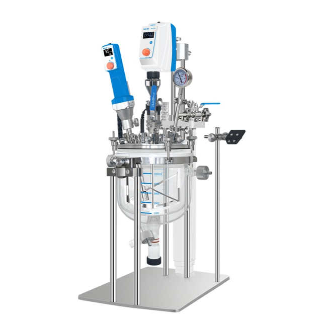Reactor de emulsificaci&oacute;n al vac&iacute;o de laboratorio
